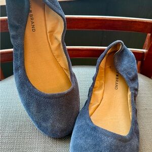 Lucky Brand Blue Suede Women's Flats